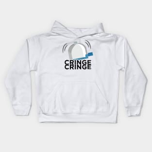 Cringe Button Bicycle Bell Meme Cringe Alert Kids Hoodie